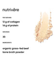 Organic beef bone broth powder