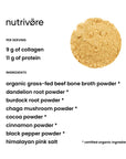 Organic beef bone broth powder with adaptogens