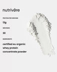 Organic whey protein concentrate powder