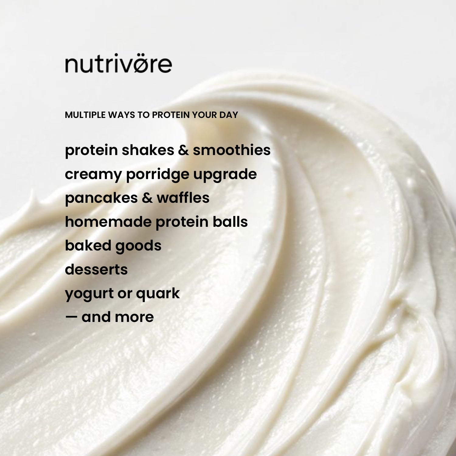 Organic whey protein concentrate powder with baobab and banana