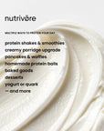 Organic whey protein concentrate powder with baobab and banana